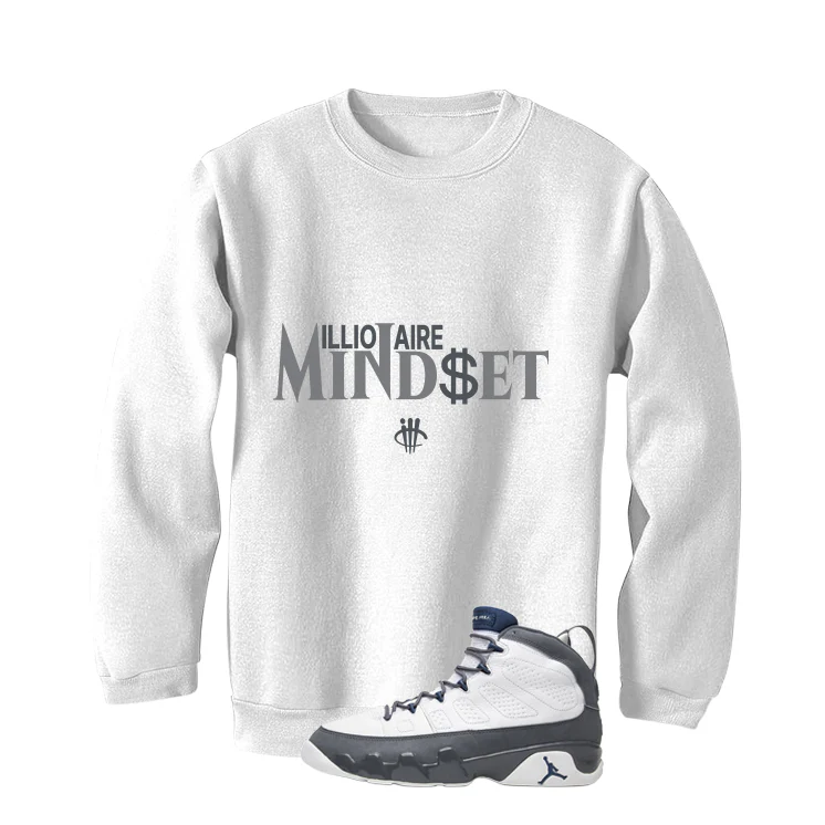 Air Jordan 9 Flint Grey Matching T-Shirt, Sweatshirts & Hoodies White T-Shirt (Millionaire Mindset)| illcurrency - Image 4