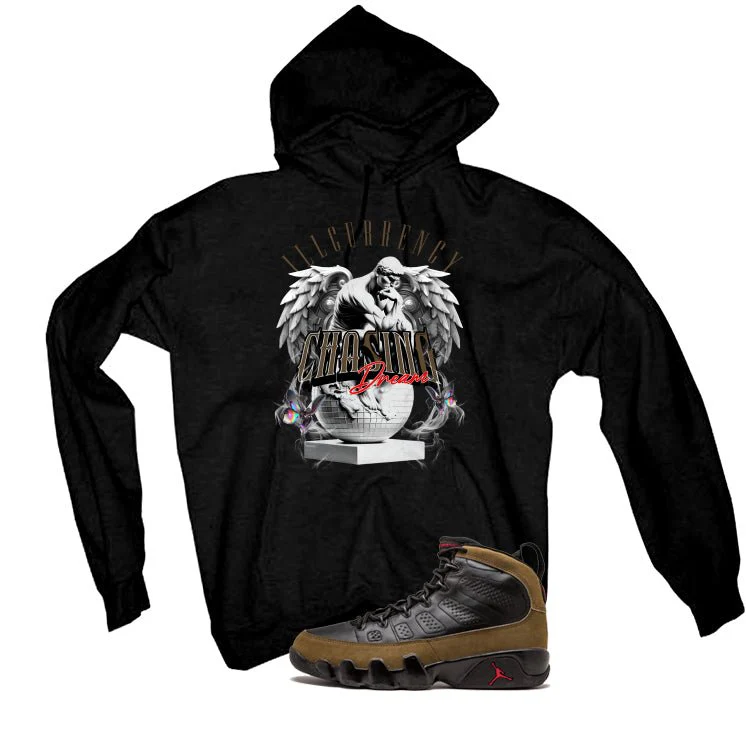 Air Jordan 9 Olive Black T-Shirt (Chasing Dreams)| illcurrency - Image 3