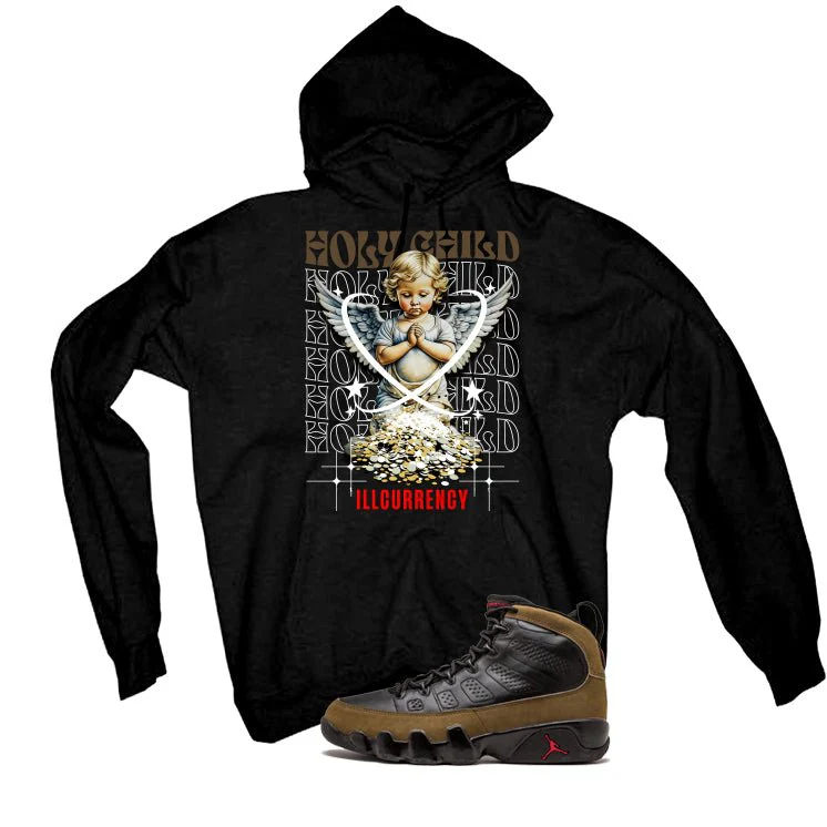 Air Jordan 9 Olive Black T-Shirt (Holy Child)| illcurrency - Image 3