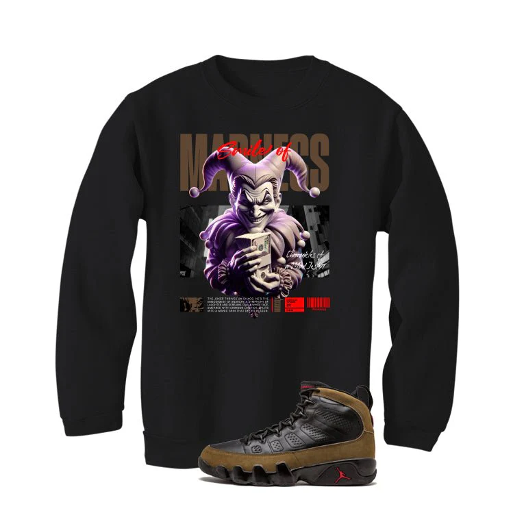 Air Jordan 9 Olive Black T-Shirt (Smile Of Madness)| illcurrency - Image 4