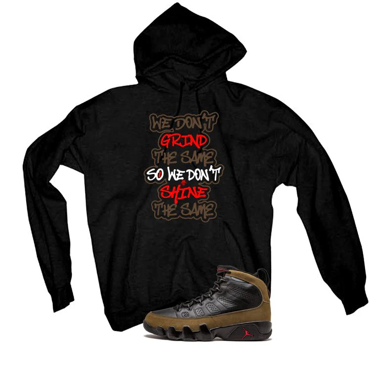 Air Jordan 9 Olive Black T-Shirt (We Don't Grind The Same)| illcurrency - Image 3