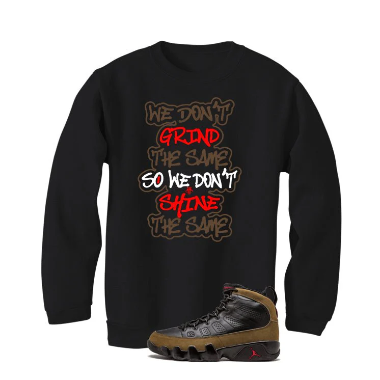 Air Jordan 9 Olive Black T-Shirt (We Don't Grind The Same)| illcurrency - Image 4