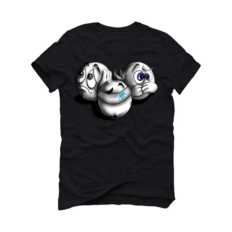 Air Jordan 9 “Olive Concord” Black T-Shirt (SEE NO EVIL) - Image 2