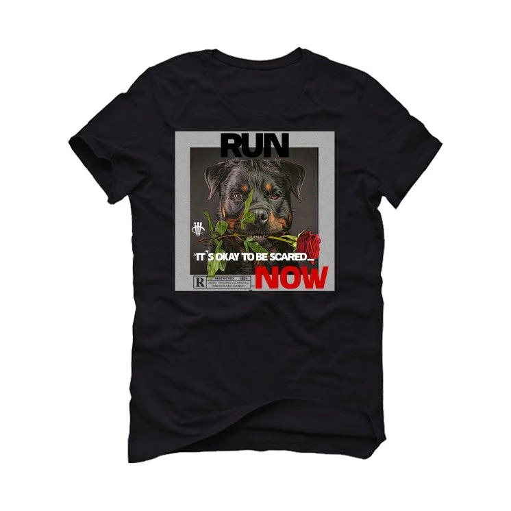 Air Jordan 9 “Particle Grey” Black T-Shirt (IT'S OKAY TO BE SCARED) - Image 2