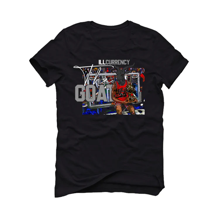 Air Jordan 9 “Particle Grey” Black T-Shirt (The Goat) - Image 2