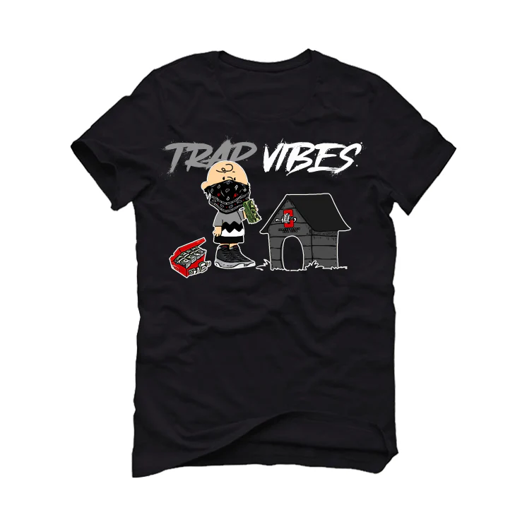 Air Jordan 9 “Particle Grey” Black T-Shirt (Trap Vibes) - Image 2