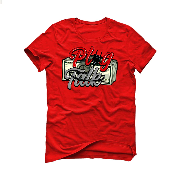 Air Jordan 9 “Particle Grey” Red T-Shirt (PLUG TALK) - Image 2