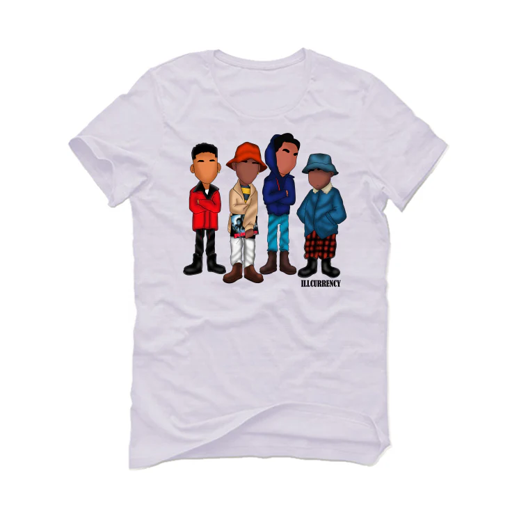 Air Jordan 9 “Particle Grey” White T-Shirt (FRIENDS) - Image 2