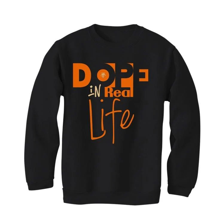 Air Jordan RETRO 1 (Orange black) 2019 Black T-Shirt (Dope in real life) - Image 3