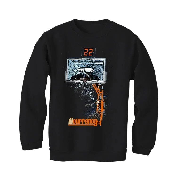 Air Jordan RETRO 1 (Orange black) 2019 Black T-Shirt (Shattered Backboard) - Image 4