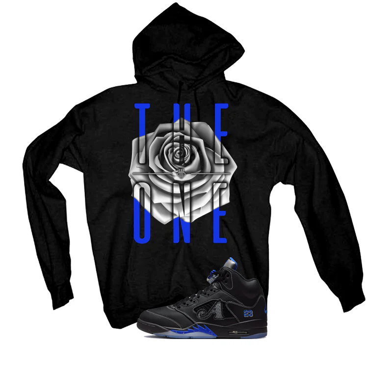 Awake NY x Air Jordan 5 Racer Blue Black T-Shirt (The One)| illcurrency - Image 3