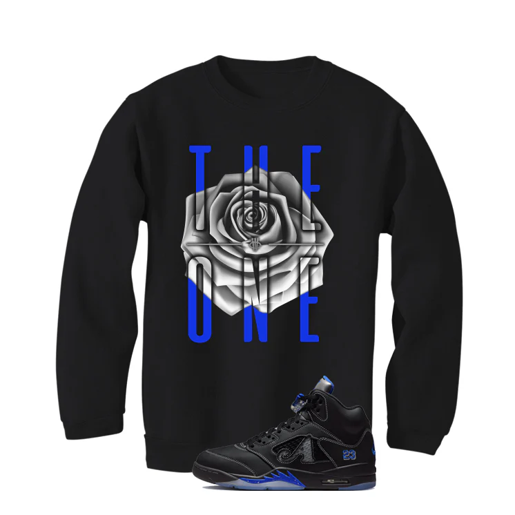 Awake NY x Air Jordan 5 Racer Blue Black T-Shirt (The One)| illcurrency - Image 4