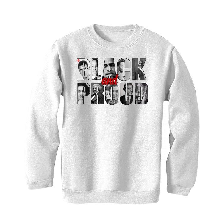 BLACK HISTORY MONTH White T-Shirt (black an proud) - Image 4