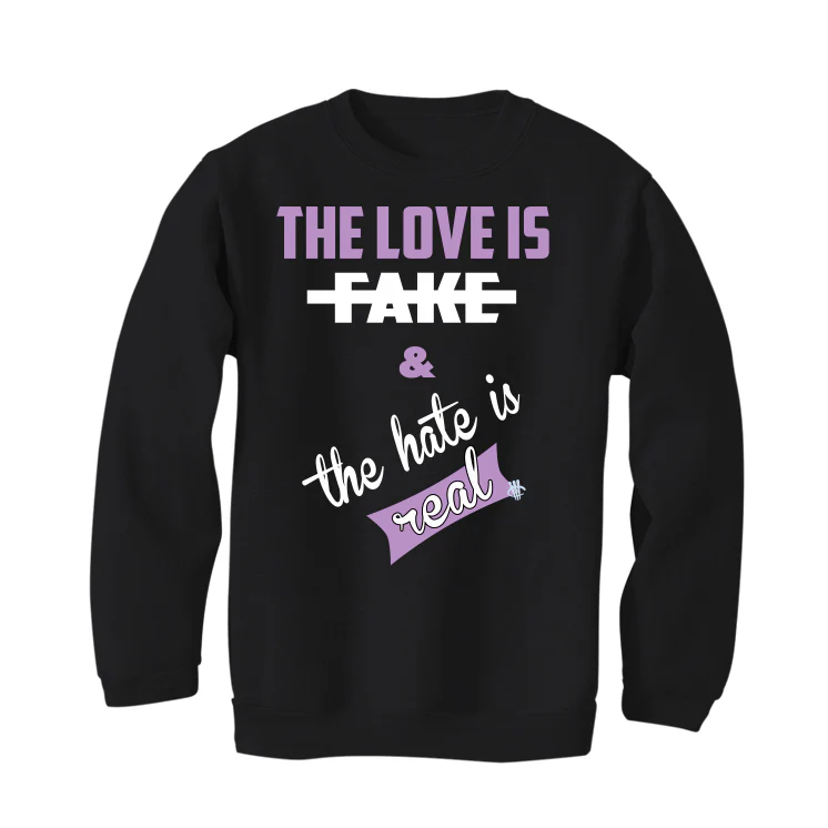 DJ Khaled x Air Jordan 5 “Sail” Black T-Shirt (Love is Fake) - Image 4