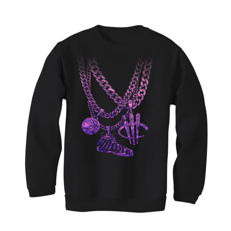 Nike Air Foamposite One “Eggplant” Black T Shirt (Chain) - Image 3