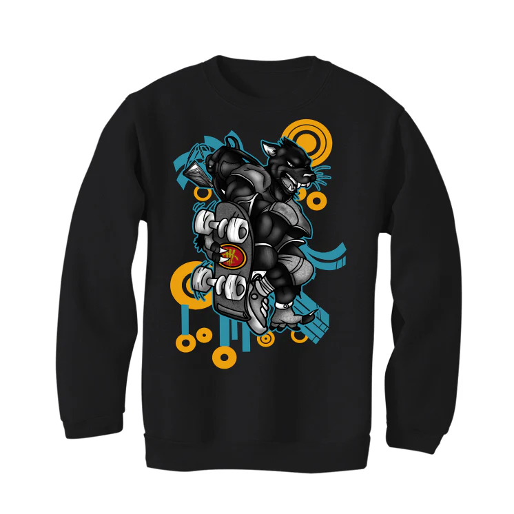 FroSkate x Nike SB Dunk High "All Love No Hate" Black T-Shirt (Skateboard Cat) - Image 4