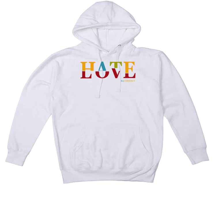 FroSkate x Nike SB Dunk High "All Love No Hate" White T-Shirt (Hate Love) - Image 3