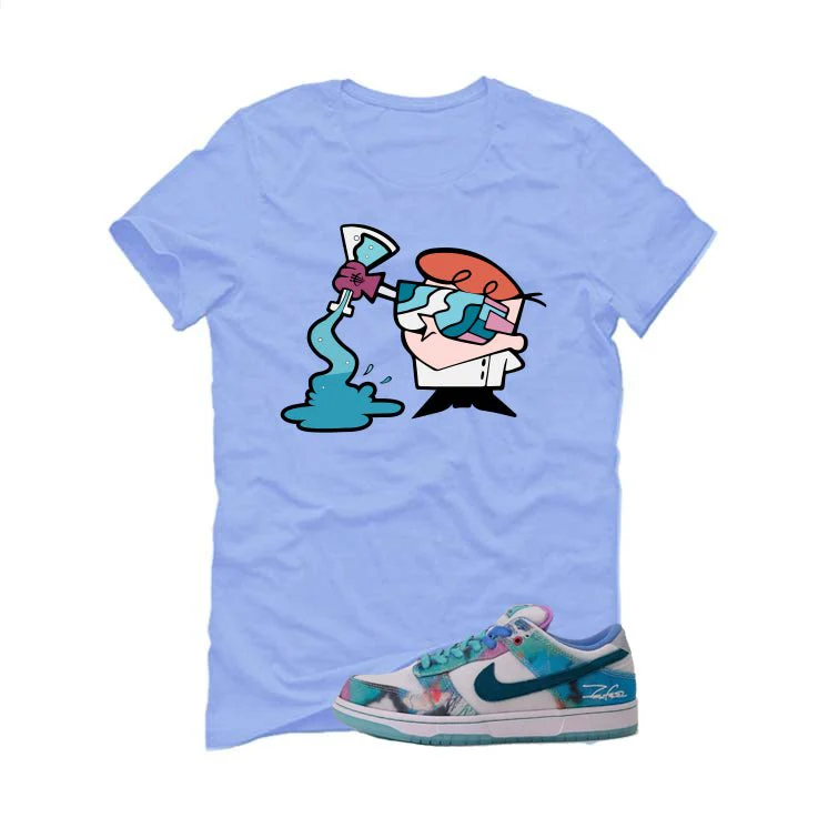 Futura Laboratories x Nike SB Dunk Low Carolina Blue T-Shirt (Dexter) - Image 2