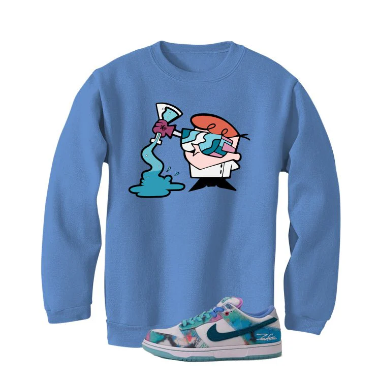 Futura Laboratories x Nike SB Dunk Low Carolina Blue T-Shirt (Dexter) - Image 4