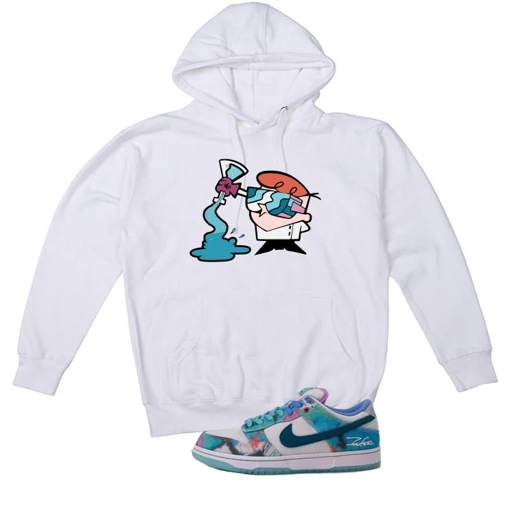 Futura Laboratories x Nike SB Dunk Low White T-Shirt (Dexter)| illcurrency - Image 3