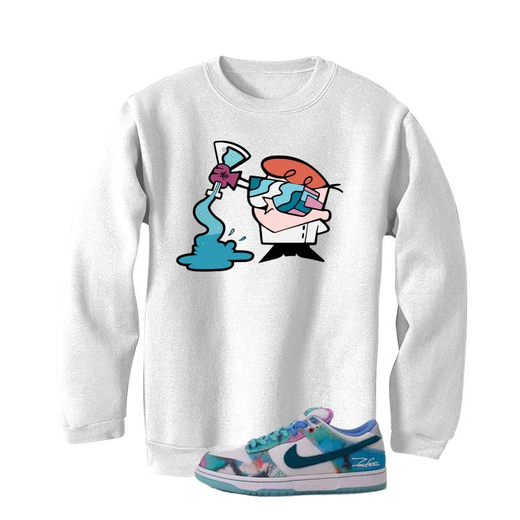 Futura Laboratories x Nike SB Dunk Low White T-Shirt (Dexter)| illcurrency - Image 4
