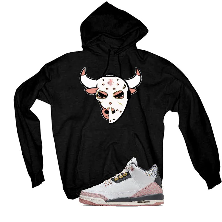 GS Air Jordan 3 “Red Stardust” | illcurrency Black T-Shirt (Jason Bully) - Image 3