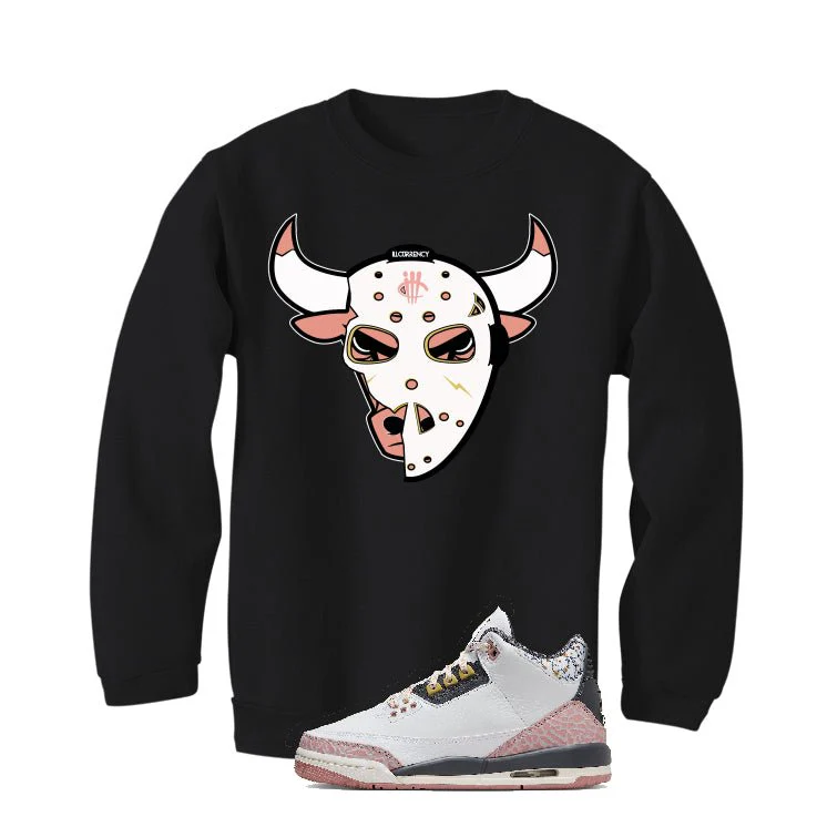 GS Air Jordan 3 “Red Stardust” | illcurrency Black T-Shirt (Jason Bully) - Image 4