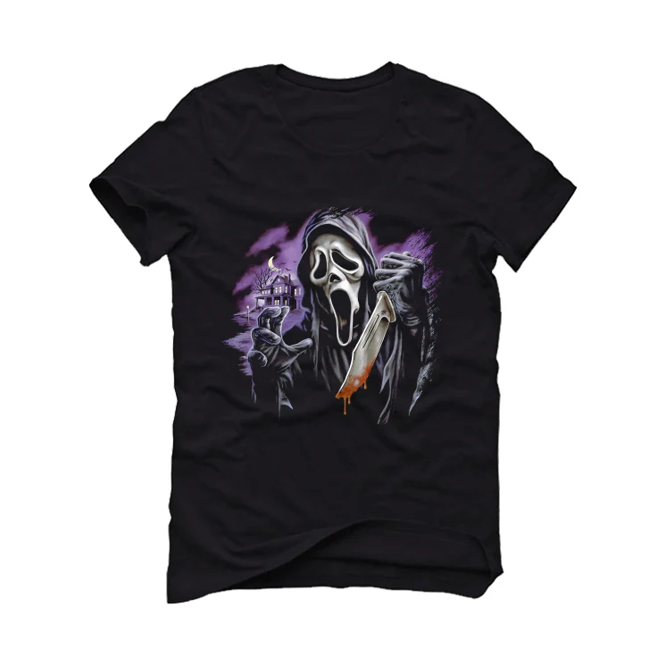 Halloween Collection 2017 Shirts to Match Sneakers Collections Black T-Shirt (Ghostface)| illcurrency - Image 2