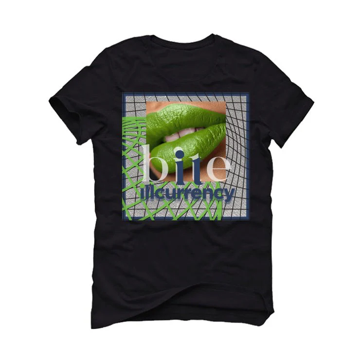 Hugo Covarrubias Molina’s Air Jordan 3 “Doernbecher”| ILLCURRENCY Black T-Shirt (BITE IT) - Image 2
