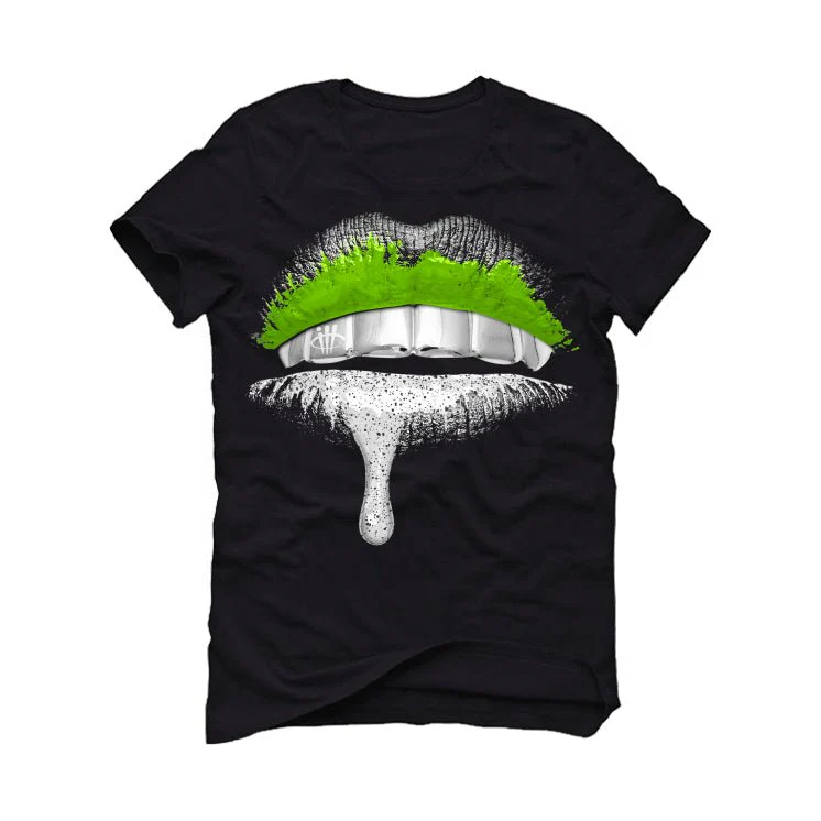 Hugo Covarrubias Molina’s Air Jordan 3 “Doernbecher”| ILLCURRENCY Black T-Shirt (Lips) - Image 2