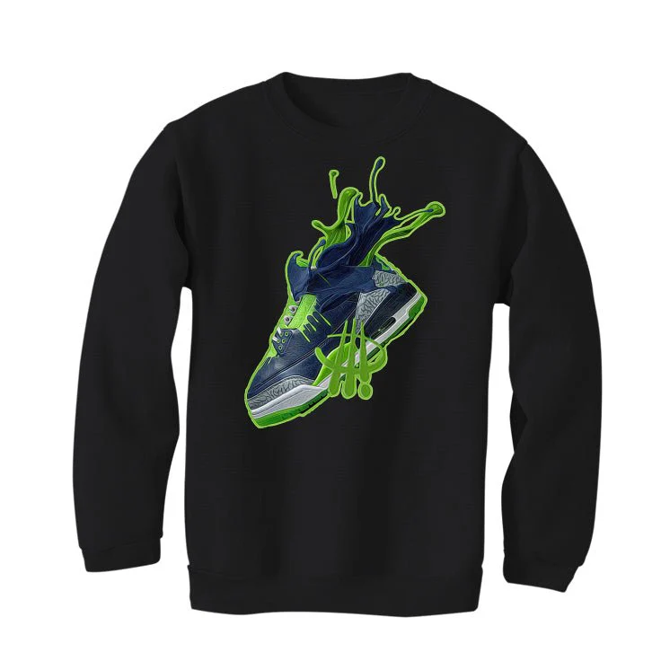Hugo Covarrubias Molina’s Air Jordan 3 “Doernbecher”| ILLCURRENCY Black T-Shirt (SPLASH 3) - Image 4