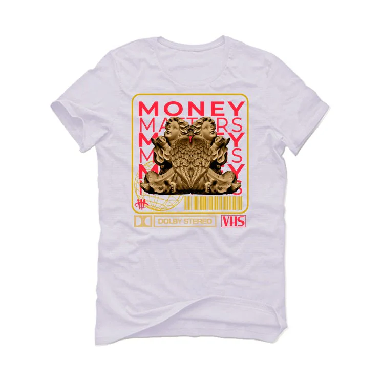 J Balvin x Air Jordan 3 Medellin Sunset - White T-Shirt (MONEY MATTERS) - Image 2