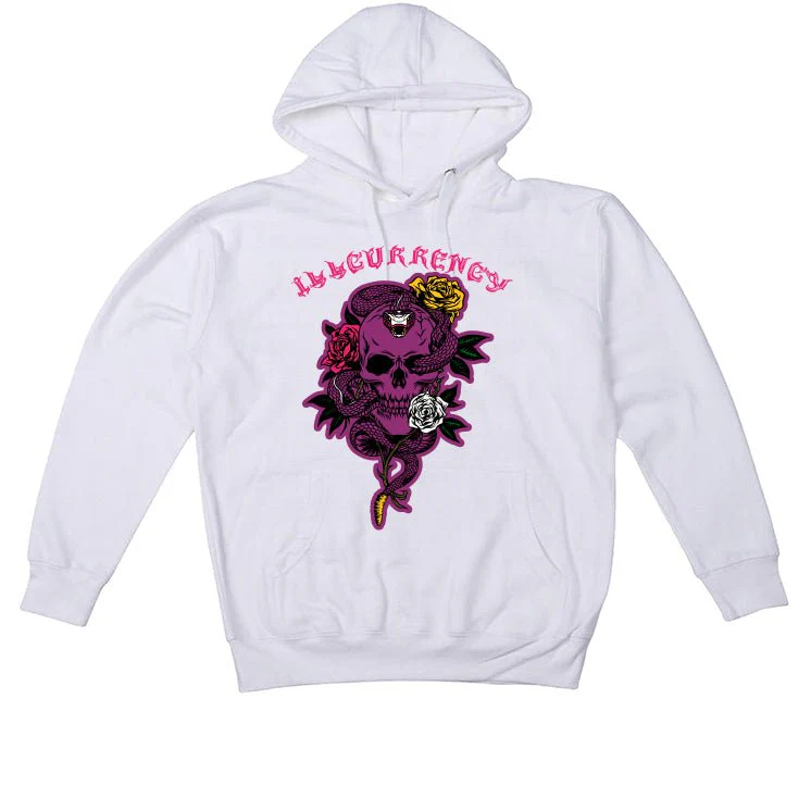 J Balvin x Air Jordan 3 Medellin Sunset - White T-Shirt (Snake skeleton rose) - Image 3