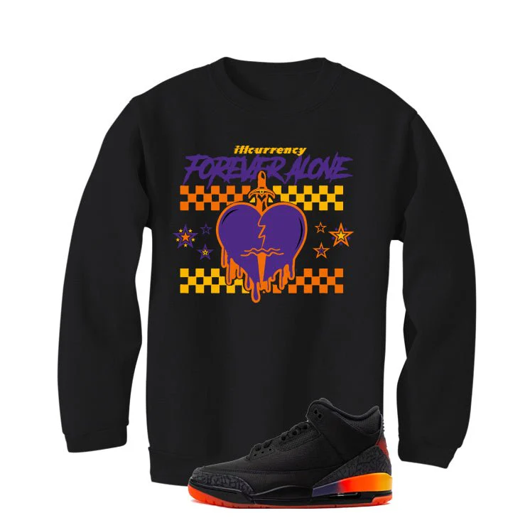 J Balvin x Air Jordan 3 Rio Black T-Shirt (Forever Alone) - Image 4