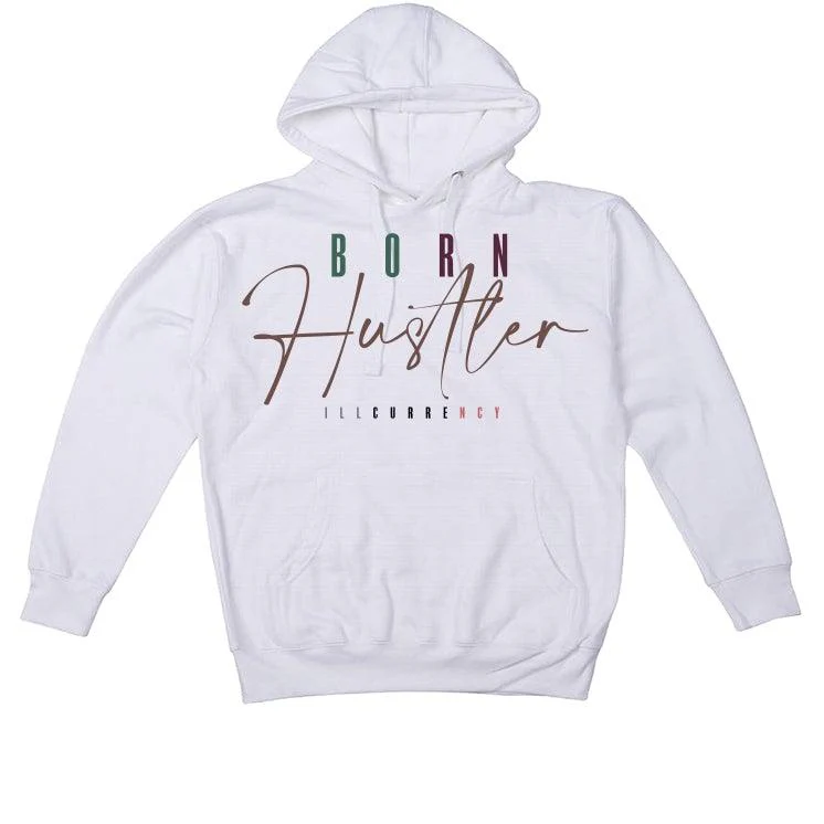 Jordan 1 High OG Hand Crafted White T-Shirt (Born Hustler) - Image 3