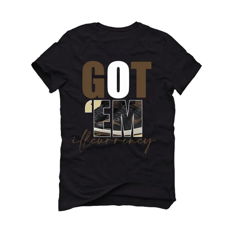Jordan 1 Retro High OG Palomino - Black T-Shirt (Got Em) - Image 2