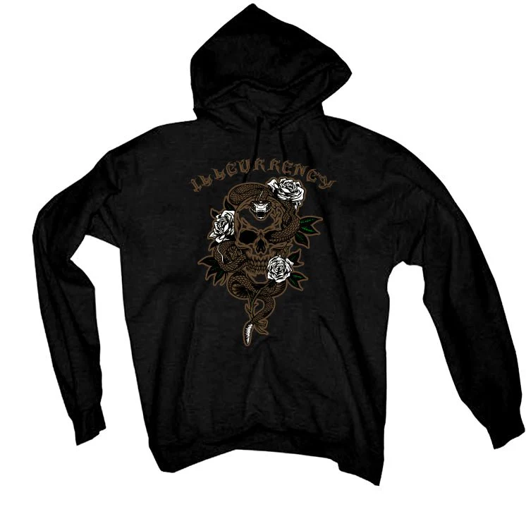 Jordan 1 Retro High OG Palomino - Black T-Shirt (Snake skeleton rose) - Image 3