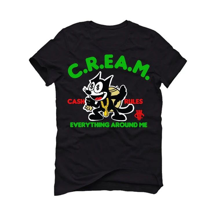 Jordan 13 Playoffs - Black T-Shirt (CREAM) - Image 2