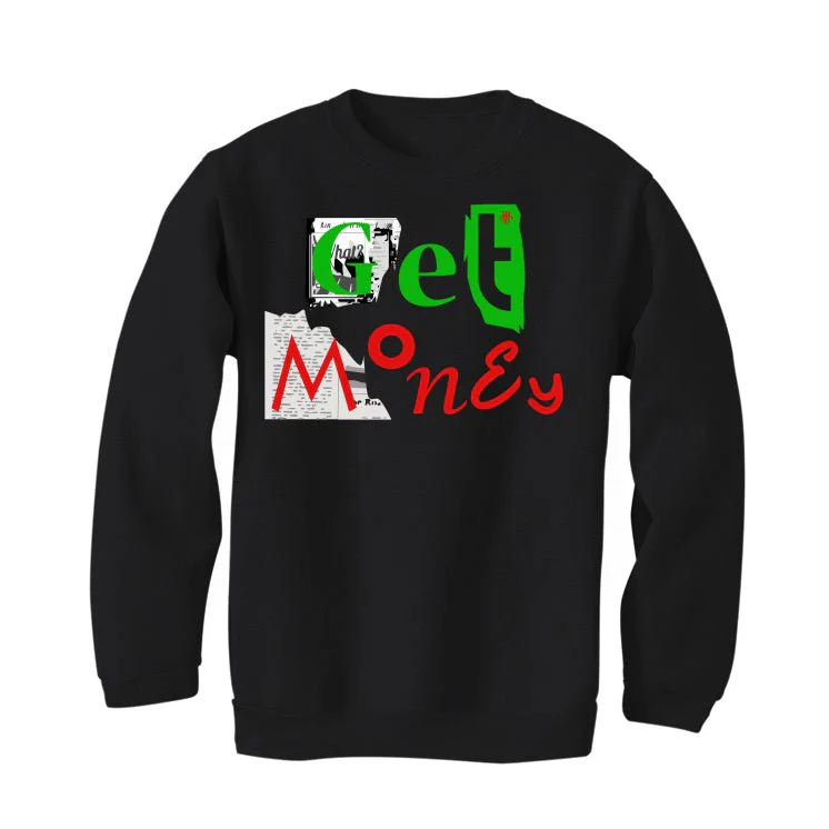 Jordan 13 Playoffs - Black T-Shirt (GET MONEY) - Image 4
