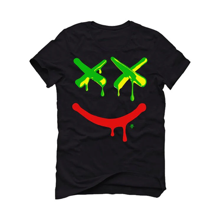 Jordan 13 Playoffs - Black T-Shirt (Happy Drip) - Image 2