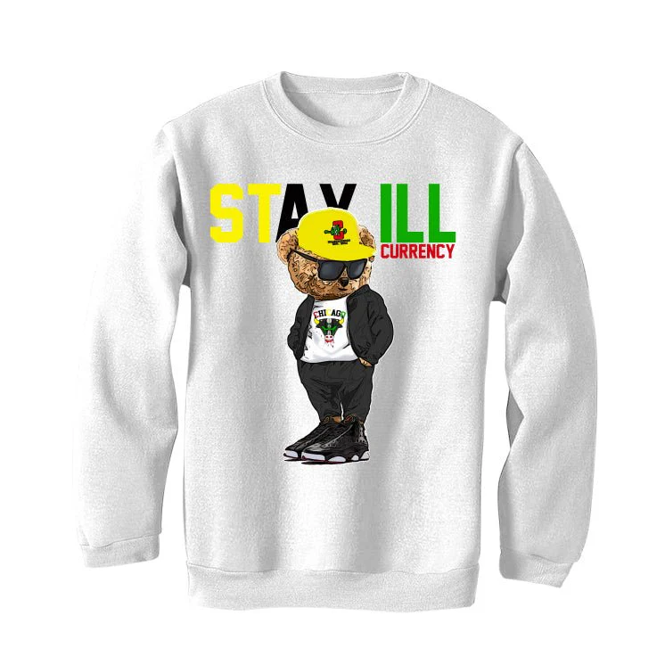Jordan 13 Playoffs White T-Shirt (Stay ill Bear) - Image 4