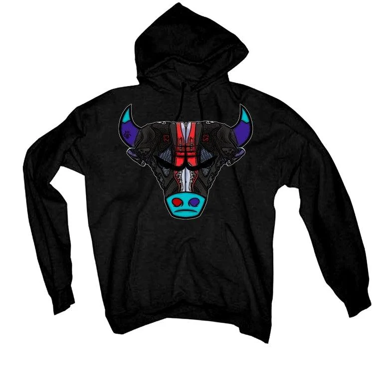 Jordan 5 Retro Top 3 2020 Black T-Shirt (Bulls head kicks) - Image 2
