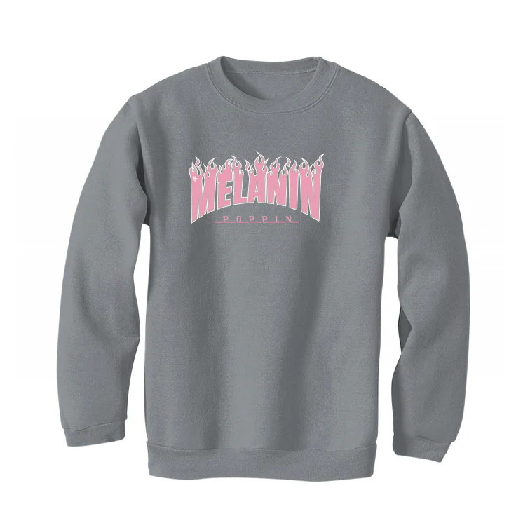 KCDC x Nike SB Dunk High “20th Anniversary” Grey T-Shirt (MELANIN POPPIN) - Image 4