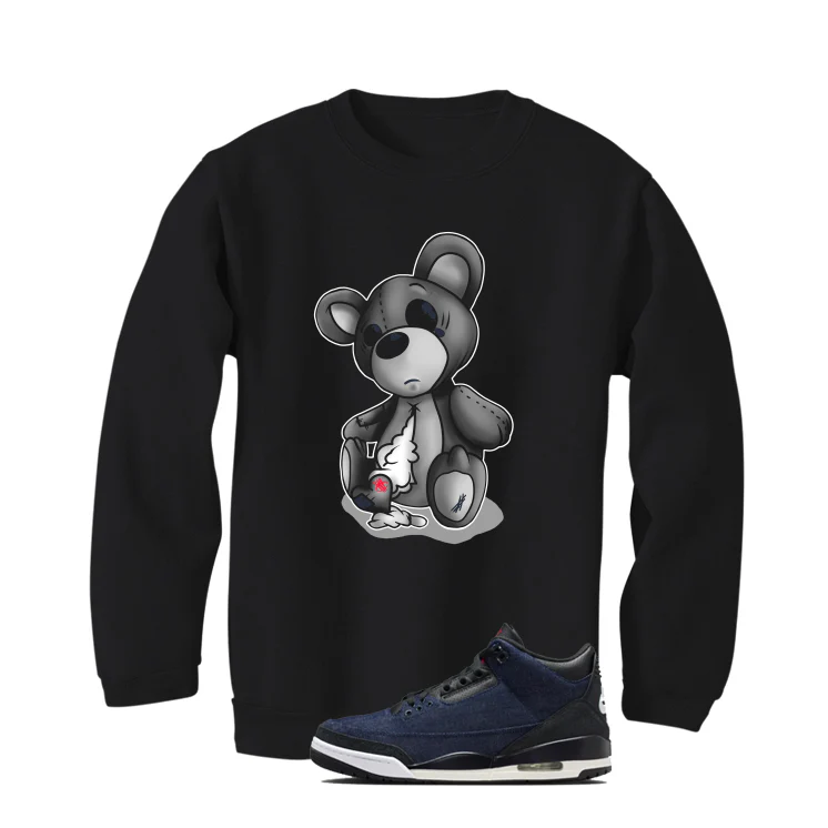 Levi’s x Air Jordan 3 Rigid Matching T-Shirt, Sweatshirts & Hoodies Black T-Shirt (Big Teddy)| illcurrency - Image 4
