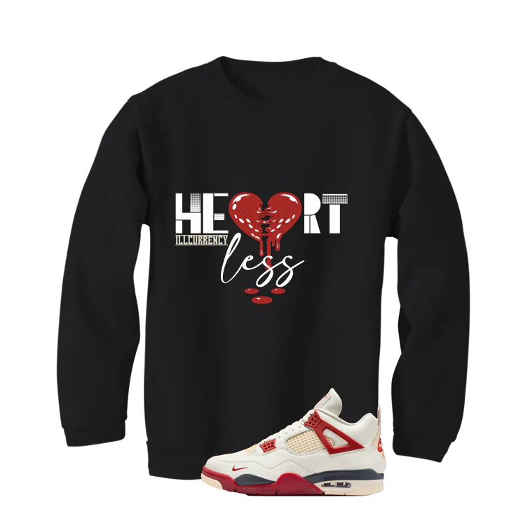 Nigel Sylvester x Air Jordan 4 Brick After Brick Matching T-Shirt, Sweatshirts, & Hoodies Black T-Shirt (Heartless)| illcurrency - Image 4