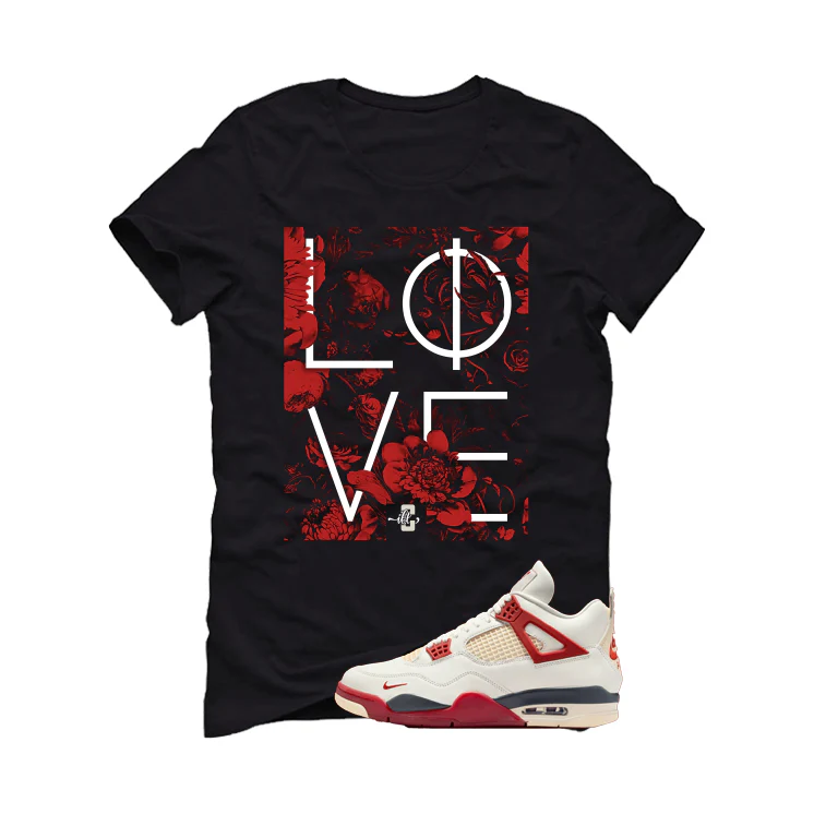 Nigel Sylvester x Air Jordan 4 Brick After Brick Matching T-Shirt, Sweatshirts, & Hoodies Black T-Shirt (Love)| illcurrency - Image 2