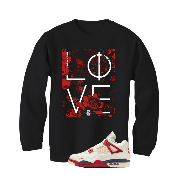 Nigel Sylvester x Air Jordan 4 Brick After Brick Matching T-Shirt, Sweatshirts, & Hoodies Black T-Shirt (Love)| illcurrency - Image 4
