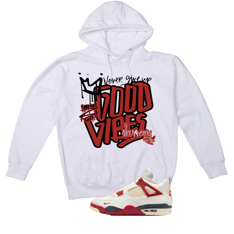 Nigel Sylvester x Air Jordan 4 Brick After Brick Matching T-Shirt, Sweatshirts, & Hoodies White T-Shirt (Good Vibez)| illcurrency - Image 3