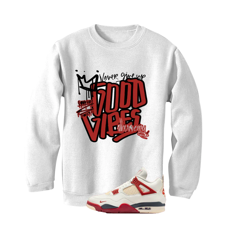 Nigel Sylvester x Air Jordan 4 Brick After Brick Matching T-Shirt, Sweatshirts, & Hoodies White T-Shirt (Good Vibez)| illcurrency - Image 4