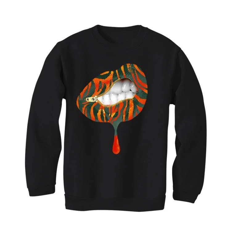 Nike Air Barrage Mid Orange Green Black T-Shirt (LIPS UNSEALED) - Image 3